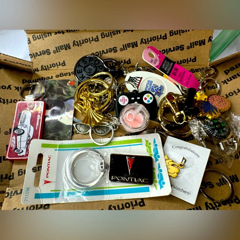 17 PCS / BULK Assorted Keychains - Picture 1 of 6